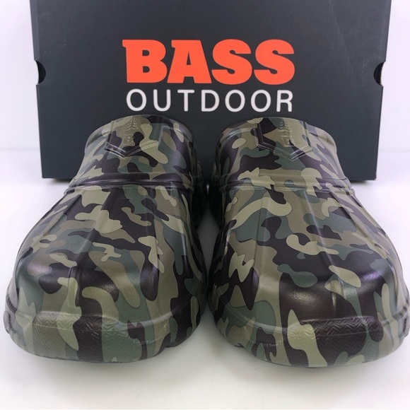 New Bass Outdoor Camo Field Slides Clogs Shoes - Picture 4 of 10